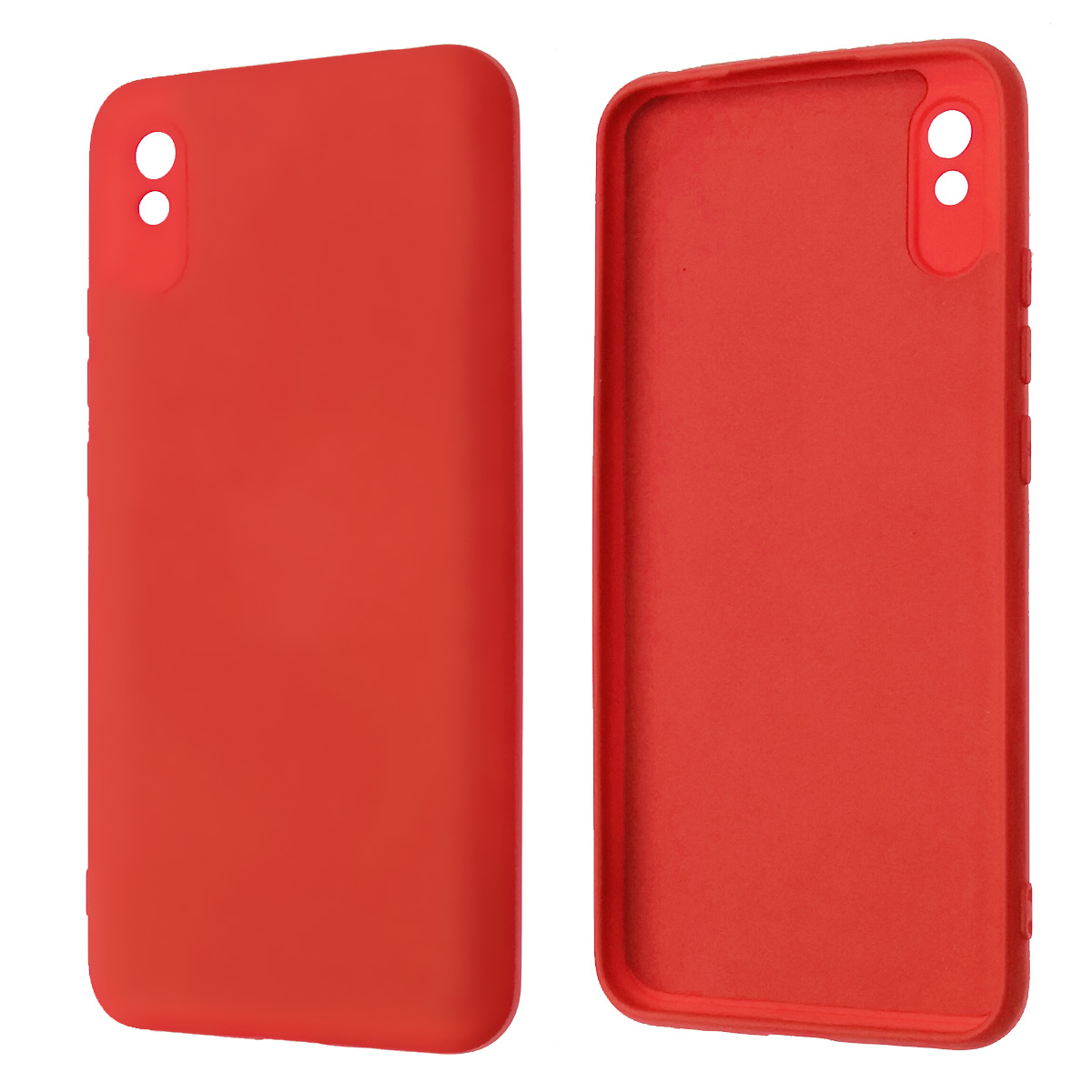 Чехол накладка NANO для XIAOMI Redmi 9A, силикон, бархат, цвет красный Чехол накладка NANO для XIAOMI Redmi 9A, силикон, бархат, цвет красный
