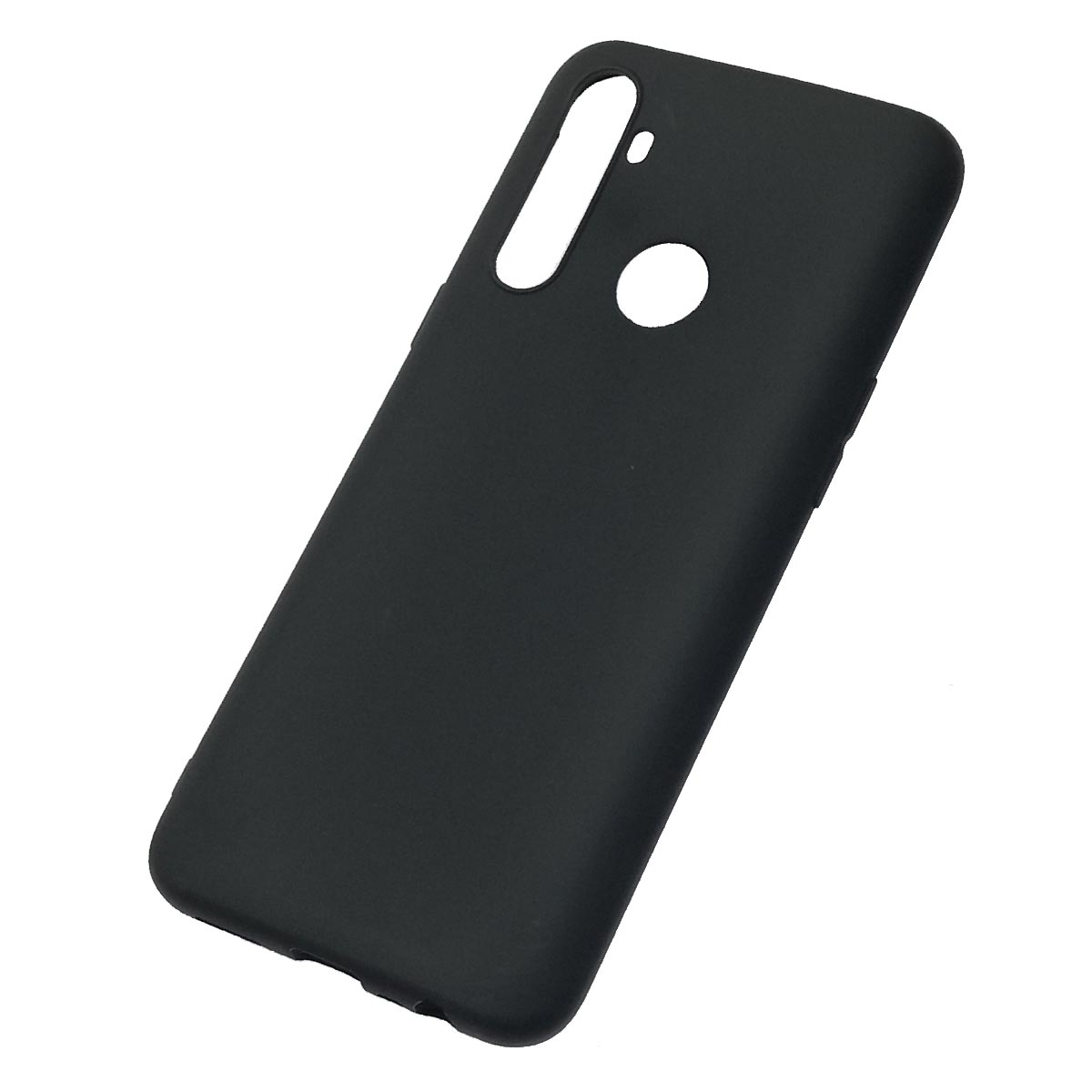 Чехол накладка SOFT TOUCH для Realme C3, силикон, матовый, цвет черный