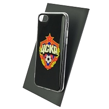 Чехол накладка для APPLE iPhone 7, iPhone 8, iPhone SE 2020, силикон, глянцевый, рисунок ФК ЦСКА Чехол накладка для APPLE iPhone 7, iPhone 8, iPhone SE 2020, силикон, глянцевый, рисунок ФК ЦСКА