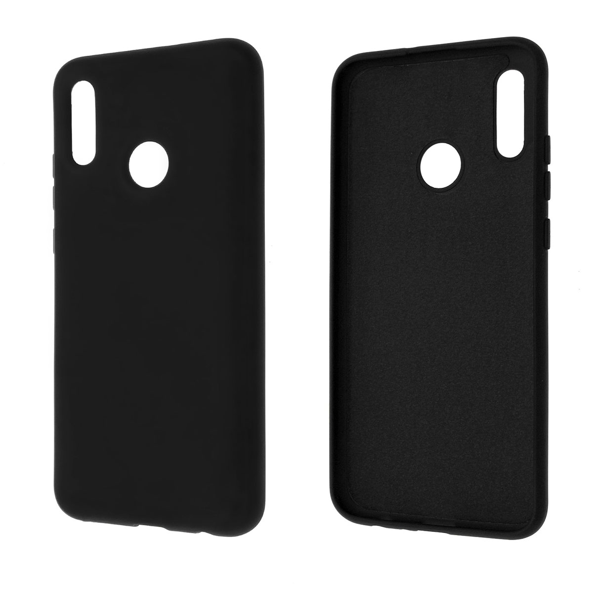 Чехол накладка Silicon Cover для HUAWEI P Smart 2019 (POT-LX1), Honor 10 Lite (HRY-LX1), силикон, бархат, цвет черный
