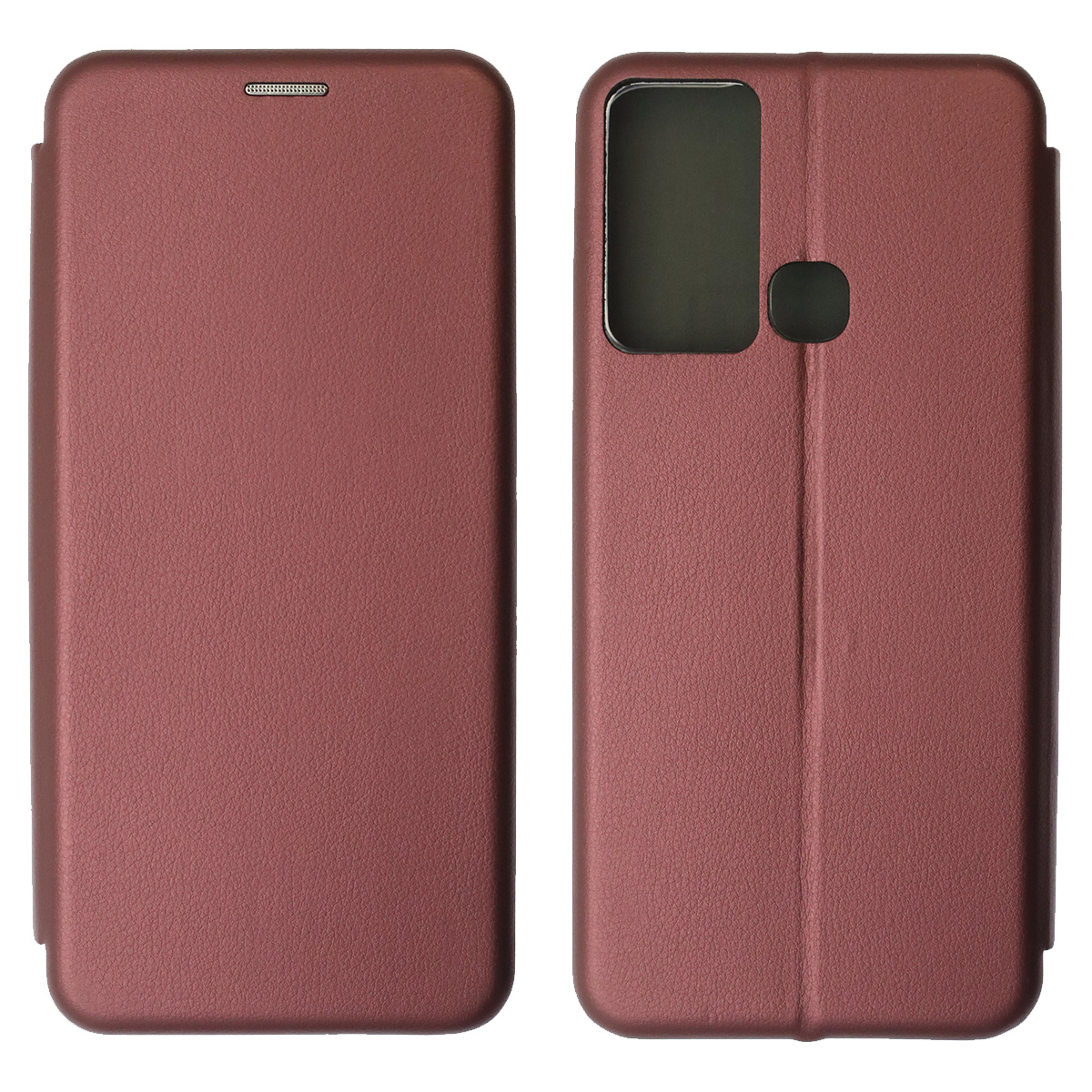 Чехол книжка STYLISH для INFINIX HOT 12i, экокожа, визитница, цвет бордовый Чехол книжка STYLISH для INFINIX HOT 12i, экокожа, визитница, цвет бордовый