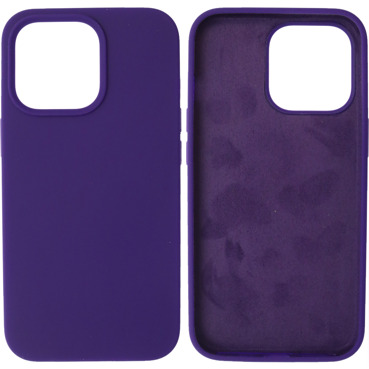 Чехол накладка Silicon Case для APPLE iPhone 13 Pro (6.1), силикон, бархат, цвет индиго Чехол накладка Silicon Case для APPLE iPhone 13 Pro (6.1), силикон, бархат, цвет индиго