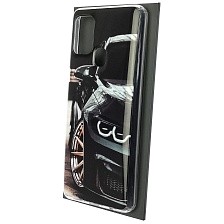 Чехол накладка Vinil для SAMSUNG Galaxy A21s (SM-A217), силикон, рисунок Мерседес AMG