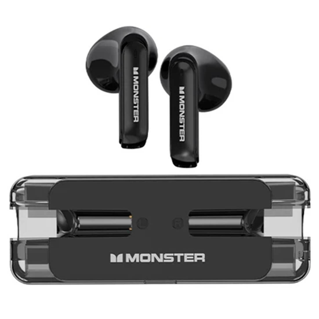 Гарнитура (наушники с микрофоном) беспроводная, MONSTER Airmars XKT08, цвет черный (распродажа -50%)