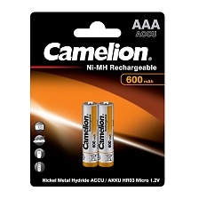 Аккумулятор CAMELION HR03 AAA BL2 NI-MH 600mAh