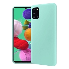 Чехол накладка GPS для SAMSUNG Galaxy A31 (SM-A315), силикон, матовый, цвет бирюзовый Чехол накладка GPS для SAMSUNG Galaxy A31 (SM-A315), силикон, матовый, цвет бирюзовый