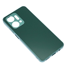 Чехол накладка для Honor X7a, Honor X7a Plus, защита камеры, силикон, пластик, цвет темно зеленый Чехол накладка для Honor X7a, Honor X7a Plus, защита камеры, силикон, пластик, цвет темно зеленый