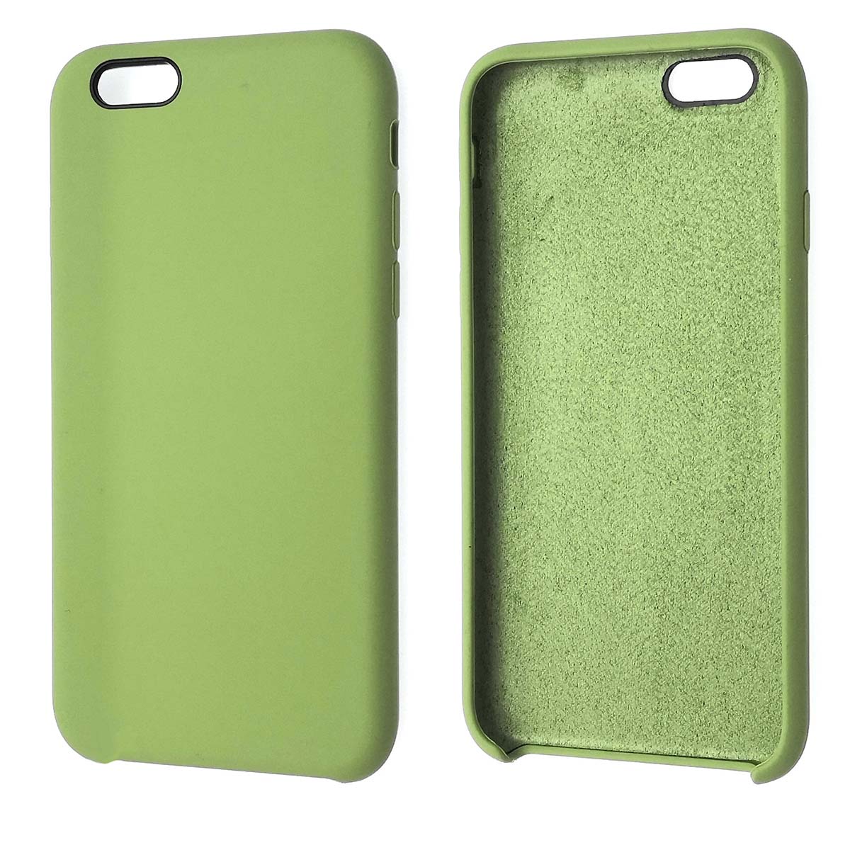 Чехол накладка Silicon Case для APPLE iPhone 6, 6G, 6S, силикон, бархат, цвет фисташковый. Чехол накладка Silicon Case для APPLE iPhone 6, 6G, 6S, силикон, бархат, цвет фисташковый.