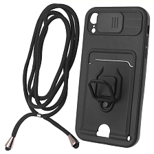 Чехол накладка MULTI FUNCTION 4 в 1 для APPLE iPhone XR (6.1), цвет черный Чехол накладка MULTI FUNCTION 4 в 1 для APPLE iPhone XR (6.1), цвет черный