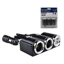 Автомобильный разветвитель OLESSON 1502, 120W, 12/24V, 2 выхода прикуривателя, 2 USB, цвет черный Автомобильный разветвитель OLESSON 1502, 120W, 12/24V, 2 выхода прикуривателя, 2 USB, цвет черный