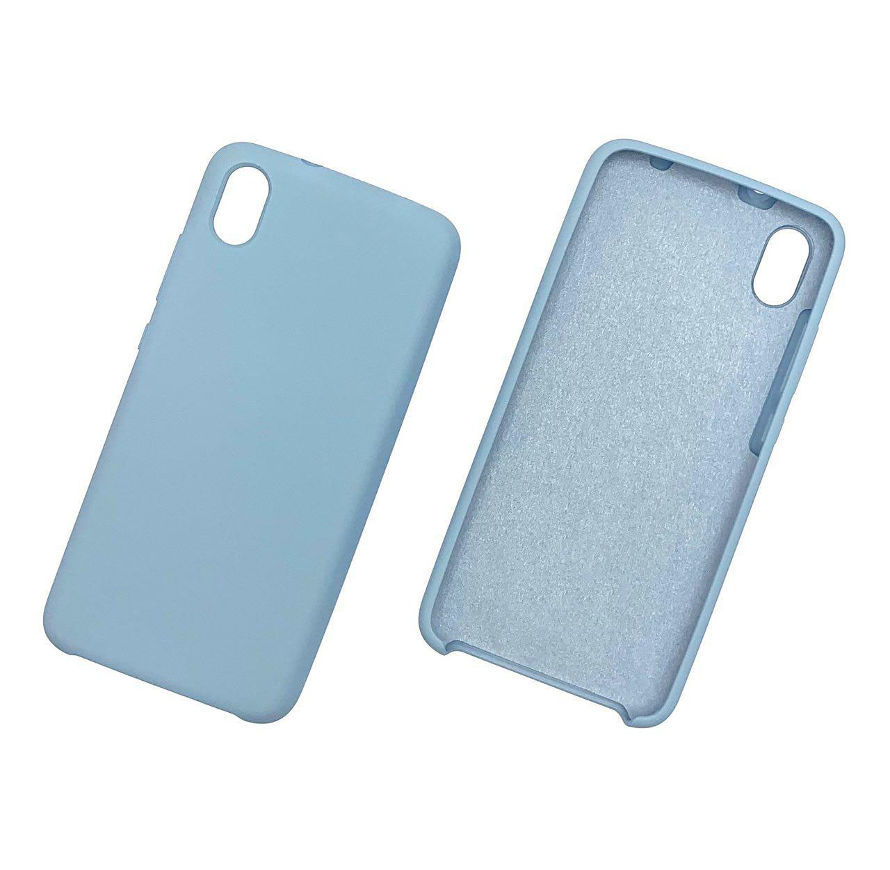 Чехол накладка Silicon Cover для XIAOMI Redmi 7A, силикон, бархат, цвет светло голубой. Чехол накладка Silicon Cover для XIAOMI Redmi 7A, силикон, бархат, цвет светло голубой.