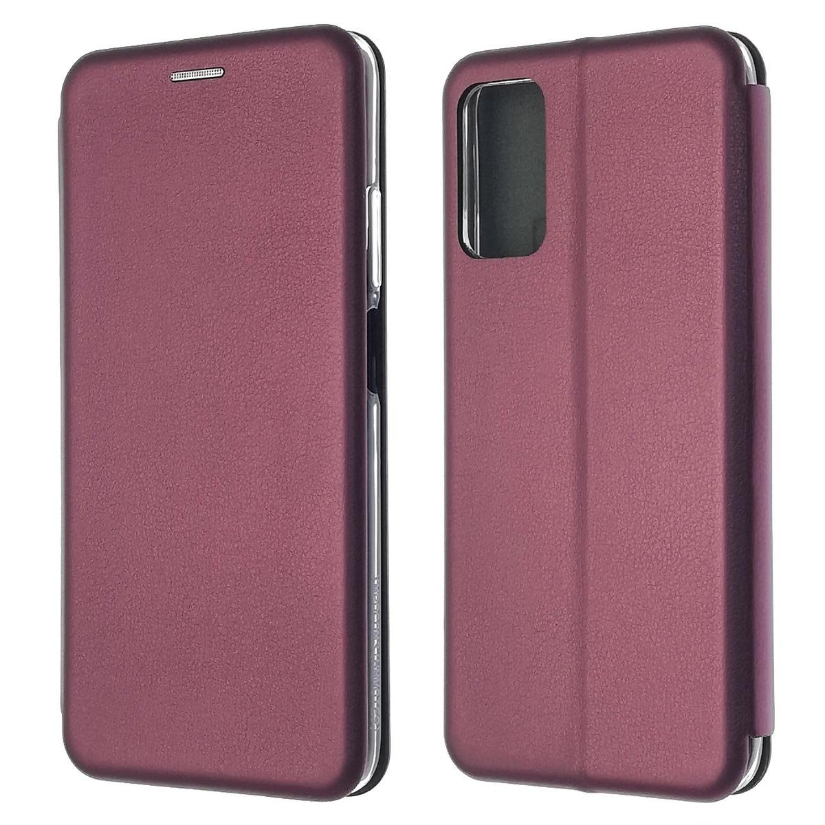Чехол книжка STYLISH для XIAOMI Redmi 9T, экокожа, визитница, цвет бордовый Чехол книжка STYLISH для XIAOMI Redmi 9T, экокожа, визитница, цвет бордовый
