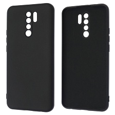 Чехол накладка NANO для XIAOMI Redmi 9, силикон, бархат, цвет черный Чехол накладка NANO для XIAOMI Redmi 9, силикон, бархат, цвет черный