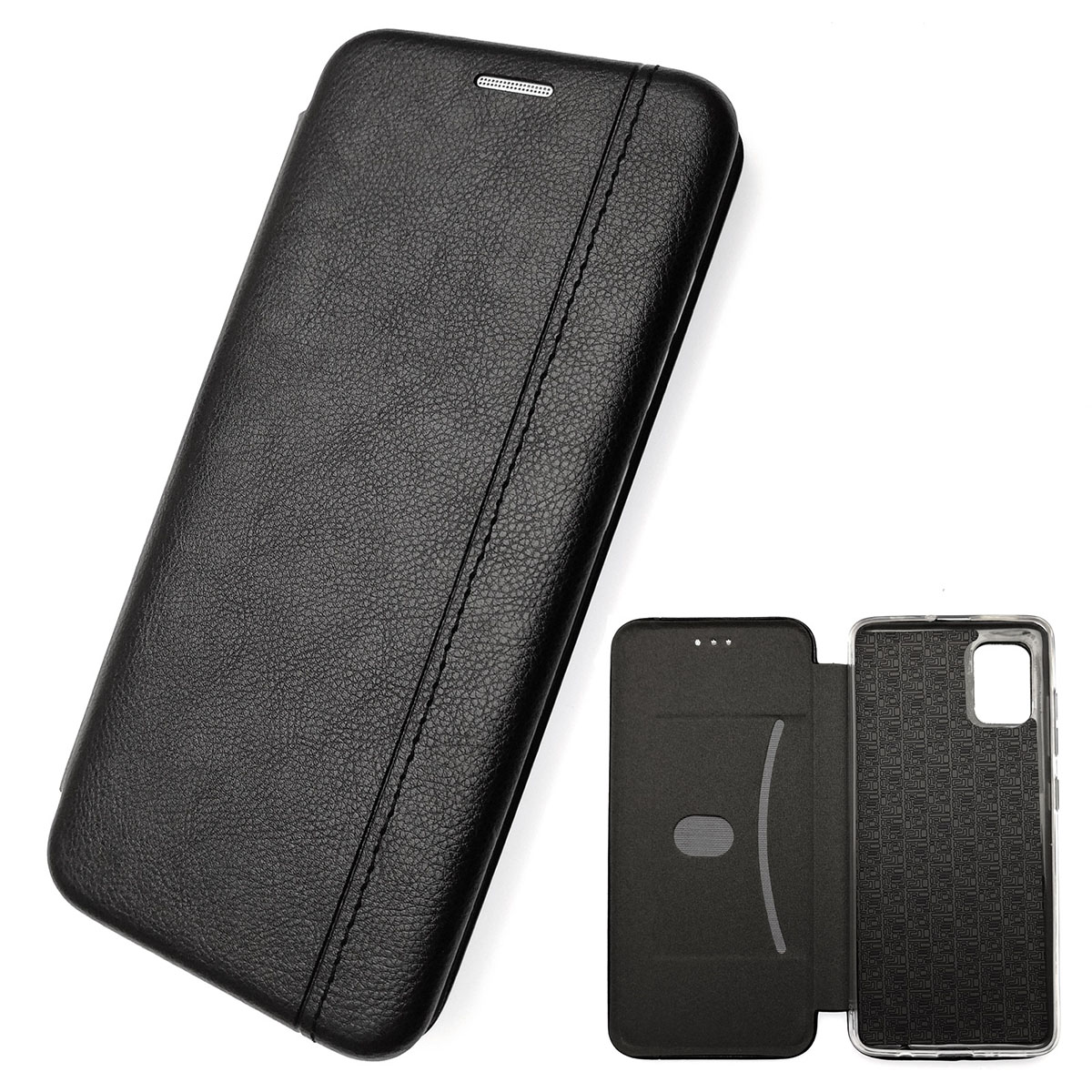 Чехол книжка VINTAGE LiNE для SAMSUNG Galaxy A51 (SM-A515), экокожа, цвет черный