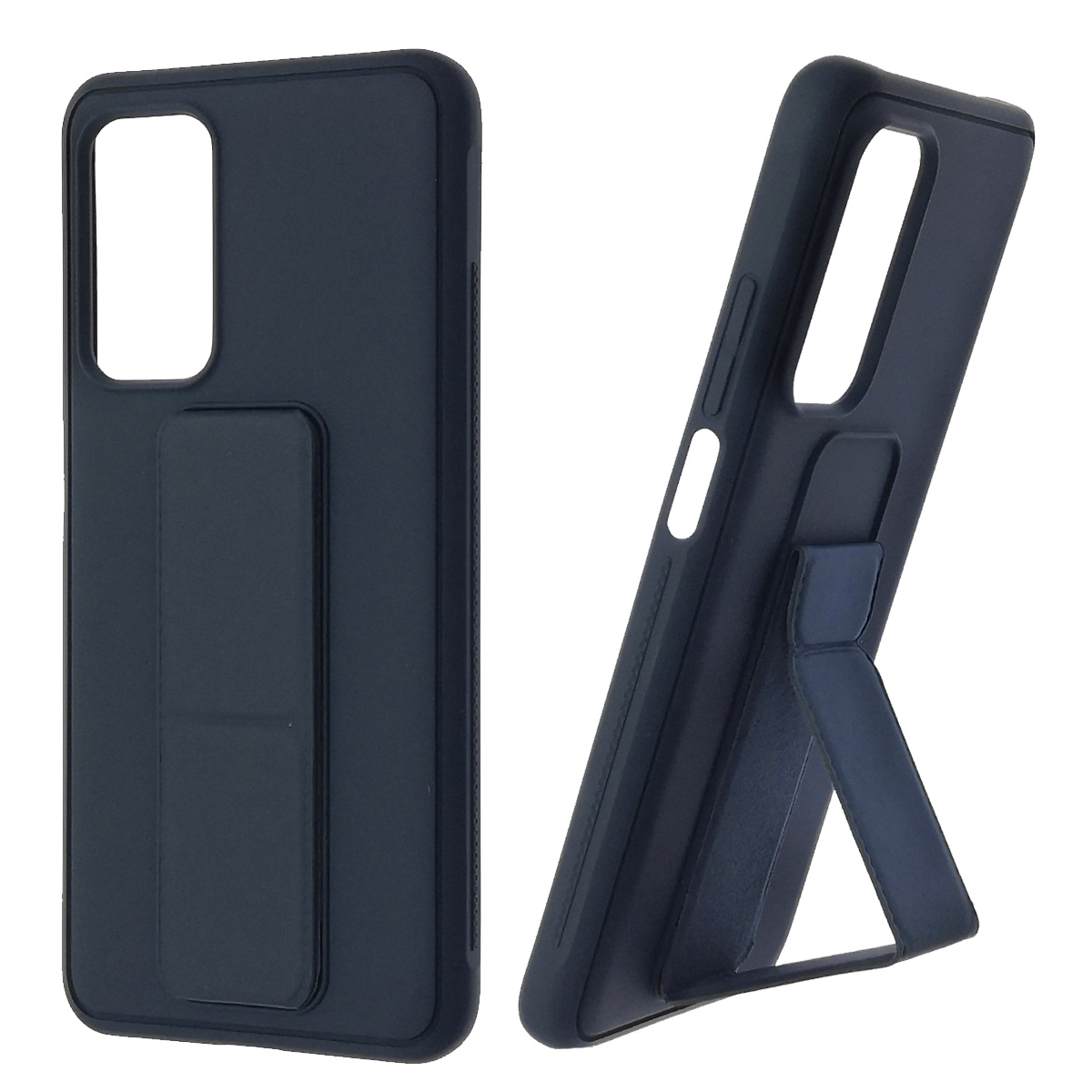 Чехол накладка L NANO для XIAOMI Mi 10T, Mi 10T Pro, силикон, держатель, цвет темно синий