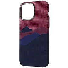 Чехол накладка FreeAir с поддержкой MagSafe для APPLE iPhone 14 Pro Max (6.7"), пластик, светится в темноте, горный узор 2 Чехол накладка FreeAir с поддержкой MagSafe для APPLE iPhone 14 Pro Max (6.7"), пластик, светится в темноте, горный узор 2
