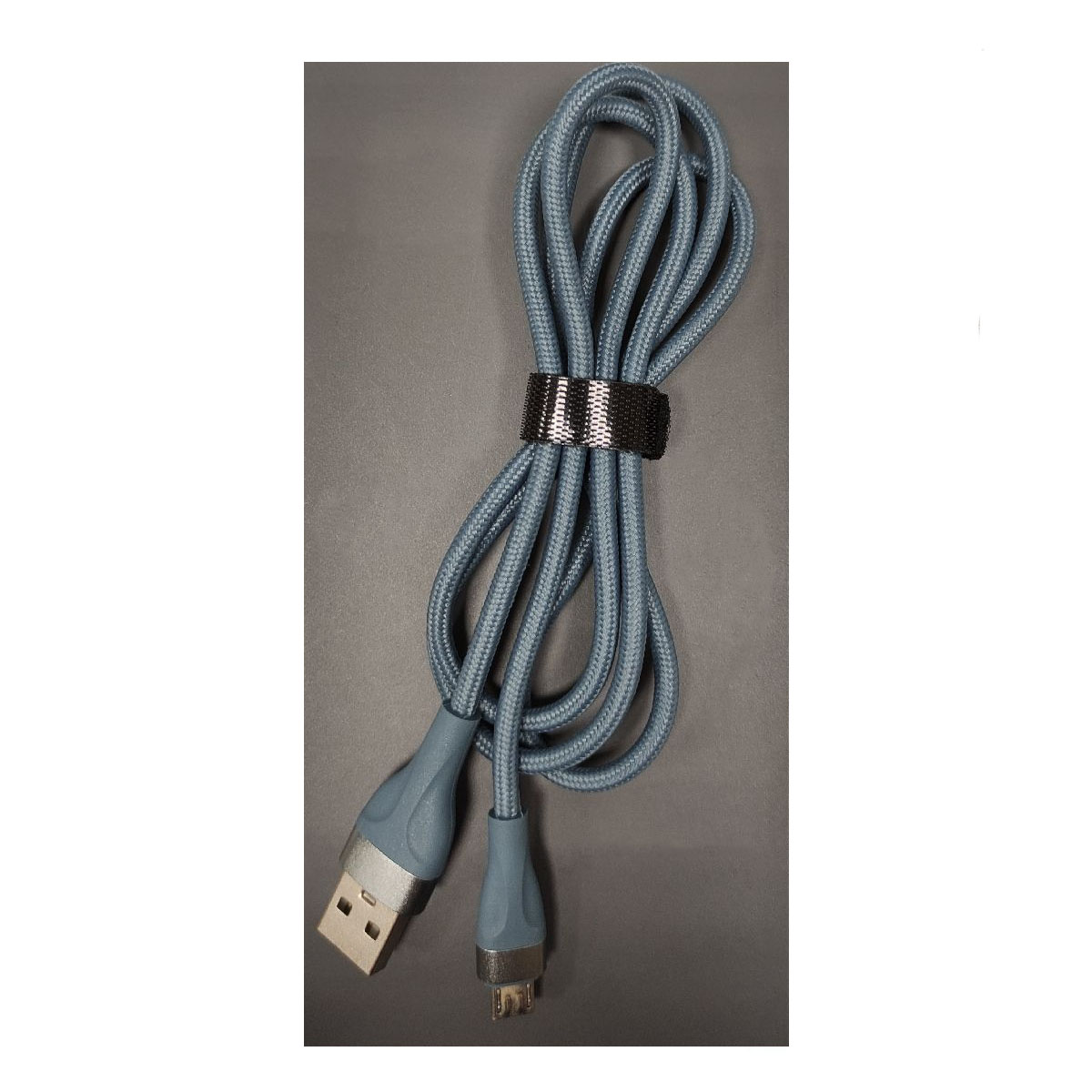 Кабель XB X35m Micro USB, длина 1 метр, цвет серо синий Кабель XB X35m Micro USB, длина 1 метр, цвет серо синий