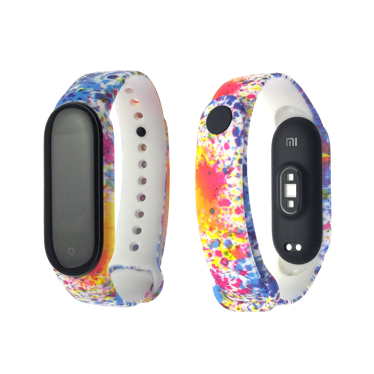 Сменный ремешок для фитнес браслета, смарт часов XIAOMI Mi Band 5, рисунок multicolor.