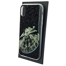Чехол накладка для APPLE iPhone XR, силикон, глянцевый, рисунок Корабль Star Wars Чехол накладка для APPLE iPhone XR, силикон, глянцевый, рисунок Корабль Star Wars