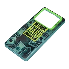 Чехол накладка для INFINIX NOTE 40 4G, защита камеры, силикон, рисунок WORK HARD