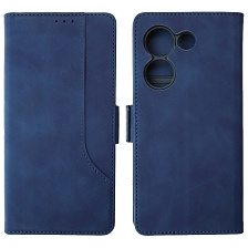 Чехол книжка NICE для TECNO Camon 20 4G, TECNO Camon 20 Pro 4G, защита камеры, экокожа, визитница, цвет темно синий Чехол книжка NICE для TECNO Camon 20 4G, TECNO Camon 20 Pro 4G, защита камеры, экокожа, визитница, цвет темно синий