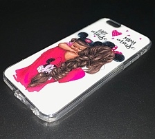 Чехол накладка для APPLE iPhone 6, iPhone 6G, iPhone 6S, силикон, блестки, рисунок MAMA Mouse BABY mouse Чехол накладка для APPLE iPhone 6, iPhone 6G, iPhone 6S, силикон, блестки, рисунок MAMA Mouse BABY mouse