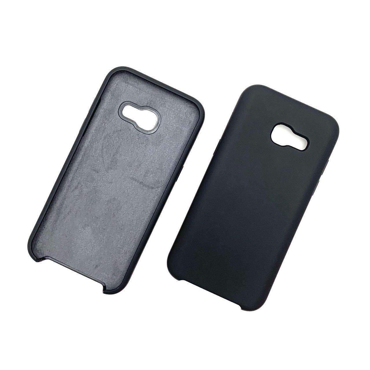 Чехол накладка Silicon Cover для SAMSUNG Galaxy A3 2017 (SM-A320), силикон, бархат, цвет черный. Чехол накладка Silicon Cover для SAMSUNG Galaxy A3 2017 (SM-A320), силикон, бархат, цвет черный.