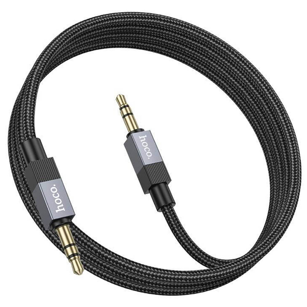 Кабель AUX HOCO UPA32 Jack 3.5 - Jack 3.5, длина кабеля 1 метр, цвет черный