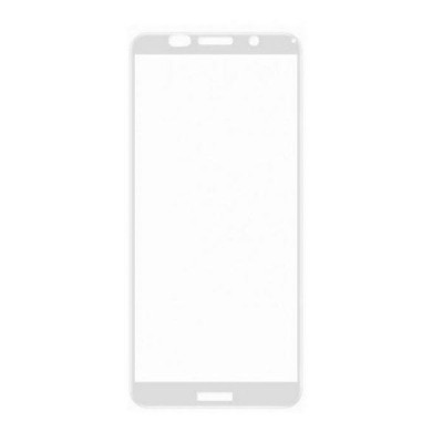 Защитное стекло 5D для HUAWEI Honor PLAY, Nova 3, Nova 3i, Mate 20 lite, цвет окантовки белый.