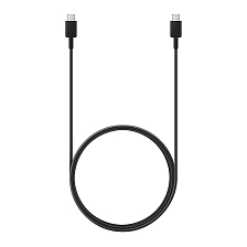 Кабель SAMSUNG (EP-DX310JBRGRU) USB Type C на USB Type C, 3A, 60W, длина 1.8 метра, цвет черный Кабель SAMSUNG (EP-DX310JBRGRU) USB Type C на USB Type C, 3A, 60W, длина 1.8 метра, цвет черный