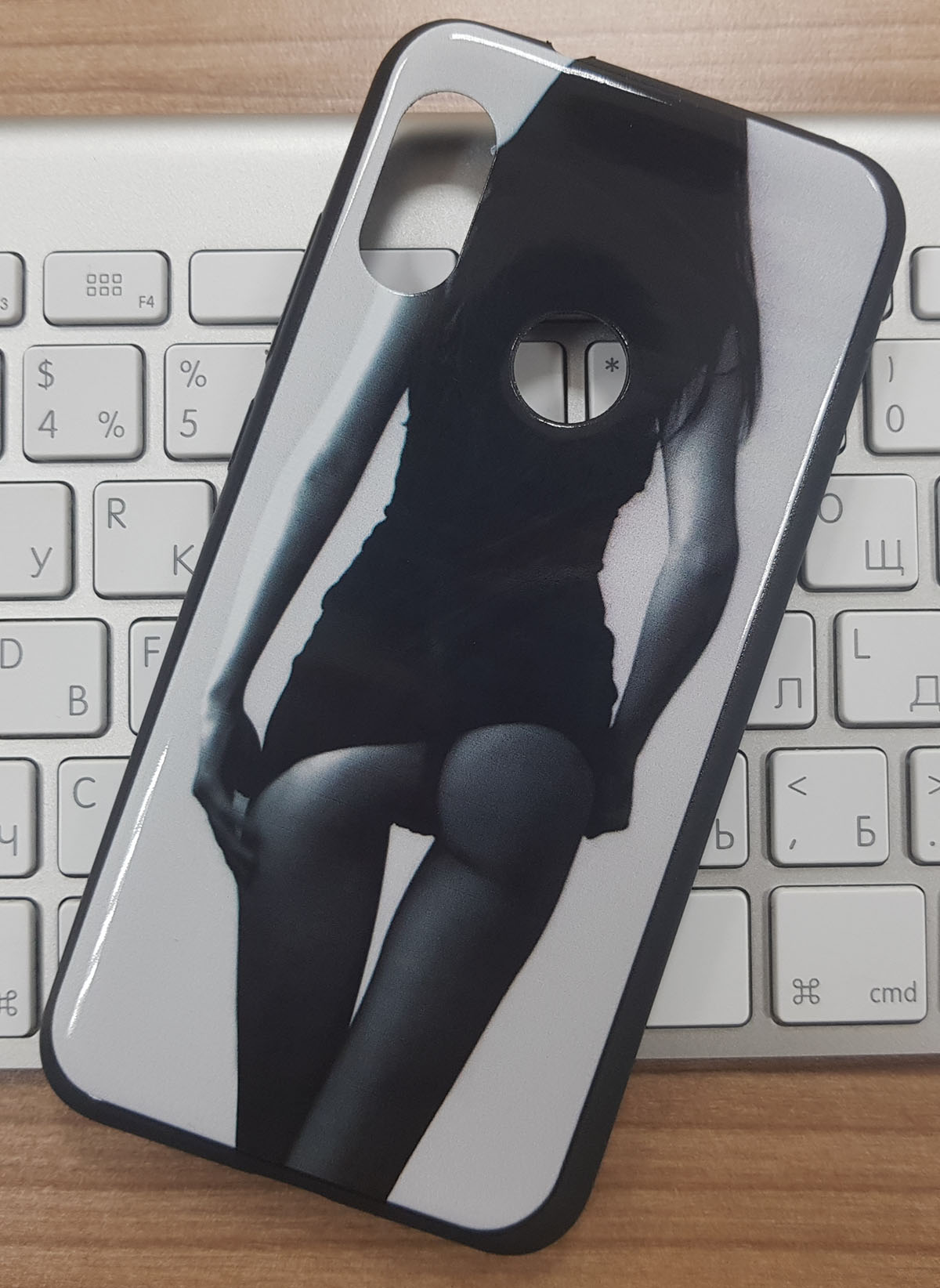 Чехол накладка для XIAOMI REDMI 6 PRO, MI A2 LITE, силикон, рисунок девушка.