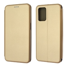 Чехол книжка STYLISH для Realme 8 5G, экокожа, визитница, цвет золотистый Чехол книжка STYLISH для Realme 8 5G, экокожа, визитница, цвет золотистый