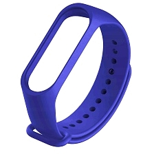 Ремешок на запястье, браслет для XIAOMI Mi Band 3, 4, силикон, цвет ярко синий Ремешок на запястье, браслет для XIAOMI Mi Band 3, 4, силикон, цвет ярко синий