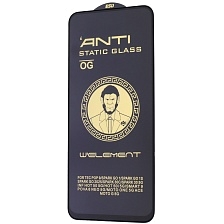 Защитное стекло W'ELEMENT Anti-Static для TECNO Spark GO 1, TECNO Spark GO 2, Spark 30C, Spark 40, INFINIX Smart 9, цвет окантовки черный