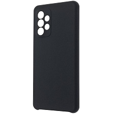 Чехол накладка Silicon Cover для SAMSUNG Galaxy A52 (SM-A525F), силикон, бархат, цвет черный Чехол накладка Silicon Cover для SAMSUNG Galaxy A52 (SM-A525F), силикон, бархат, цвет черный
