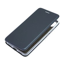 Чехол книжка STYLISH для XIAOMI Redmi 7A, экокожа, визитница, цвет темно синий