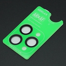 Защитное стекло GERLAX GG-201 для камеры APPLE iPhone 16 Pro, iPhone 16 Pro Max, комплект из 3 линз, цвет окантовки черный