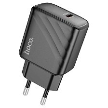 СЗУ (Сетевое зарядное устройство) HOCO CS22A Value, 30W, 1 USB Type C, PD30W, цвет черный СЗУ (Сетевое зарядное устройство) HOCO CS22A Value, 30W, 1 USB Type C, PD30W, цвет черный