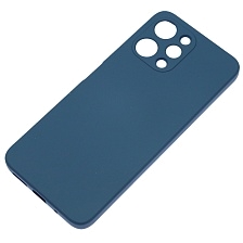 Чехол накладка NANO для XIAOMI Redmi 12 4G, защита камеры, силикон, бархат, цвет темно синий Чехол накладка NANO для XIAOMI Redmi 12 4G, защита камеры, силикон, бархат, цвет темно синий