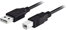Кабель для принтера HIPER PR30 (USB 2.0 AM-BM), длина 3 метра, цвет черный