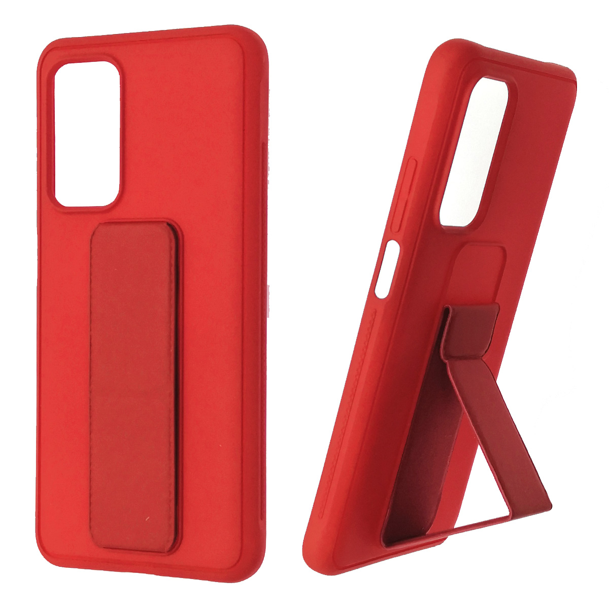 Чехол накладка L NANO для XIAOMI Mi 10T, Mi 10T Pro, силикон, держатель, цвет красный