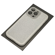 Чехол накладка Shine для APPLE iPhone 13 Pro, силикон, блестки, защита камеры, цвет серебристый Чехол накладка Shine для APPLE iPhone 13 Pro, силикон, блестки, защита камеры, цвет серебристый