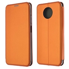 Чехол книжка STYLISH для XIAOMI Redmi Note 9T, экокожа, визитница, цвет оранжевый Чехол книжка STYLISH для XIAOMI Redmi Note 9T, экокожа, визитница, цвет оранжевый