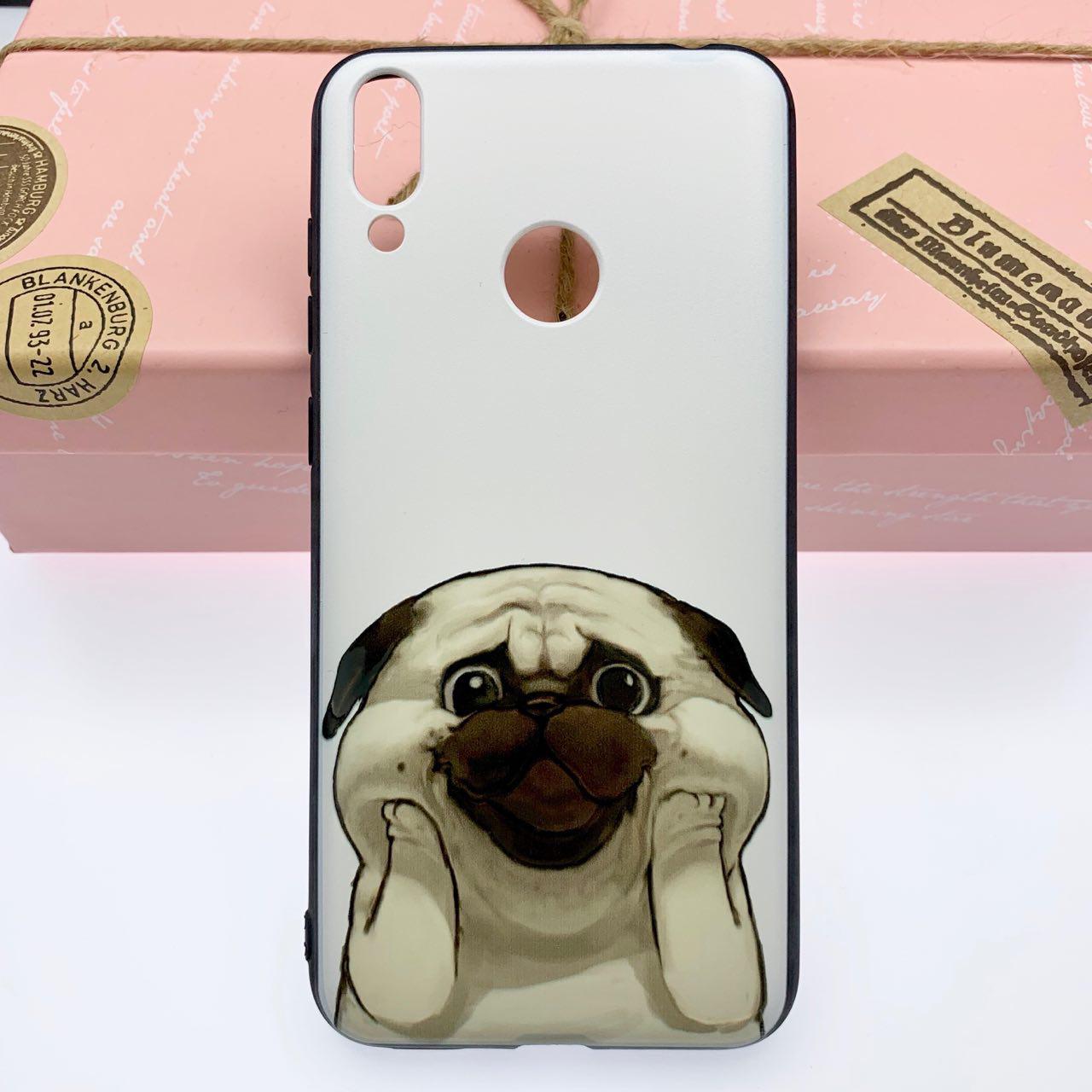 Чехол накладка для HUAWEI Honor 8C, силикон, рисунок Щенок.