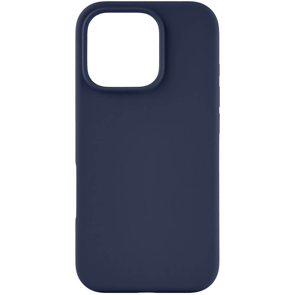 Чехол накладка Silicone Case для APPLE iPhone 15 Pro Max, L-ogo, бархатная подложка, цвет темно-синий
