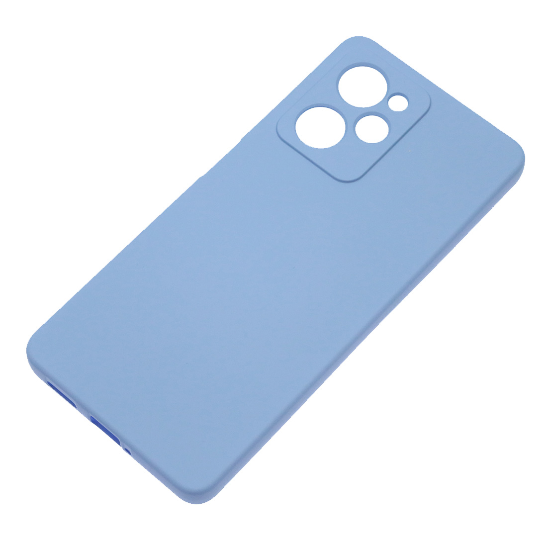 Чехол накладка NANO для XIAOMI POCO X5 Pro 5G, защита камеры, силикон, бархат, цвет васильковый Чехол накладка NANO для XIAOMI POCO X5 Pro 5G, защита камеры, силикон, бархат, цвет васильковый