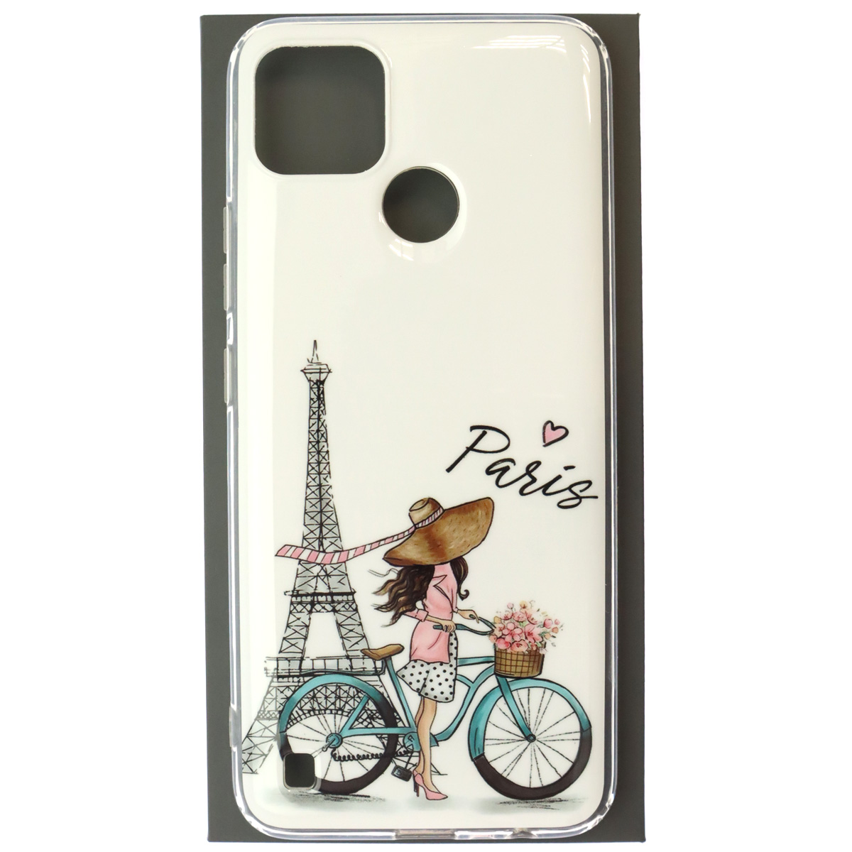 Чехол накладка для Realme C21Y, C25Y, силикон, рисунок Paris Чехол накладка для Realme C21Y, C25Y, силикон, рисунок Paris