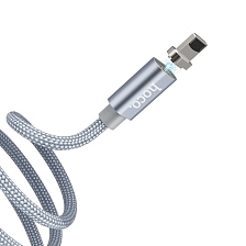 HOCO U40A магнитный кабель-USB magnetic adsorption Lightning 8-pin, 1.2 метра, цвет графитовый металл. HOCO U40A магнитный кабель-USB magnetic adsorption Lightning 8-pin, 1.2 метра, цвет графитовый металл.