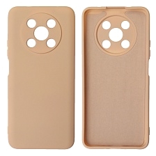 Чехол накладка NANO для HUAWEI Nova Y90, силикон, бархат, цвет розовый песок