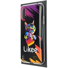 Чехол накладка Vinil для SAMSUNG Galaxy M01 (SM-M015) силикон, рисунок Likee Cat, цвет черный Чехол накладка Vinil для SAMSUNG Galaxy M01 (SM-M015) силикон, рисунок Likee Cat, цвет черный